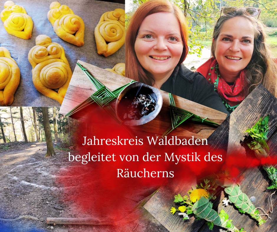 Jahreskreis Waldbaden Vier Jahreszeiten begleitet von der Mystik des Räucherns